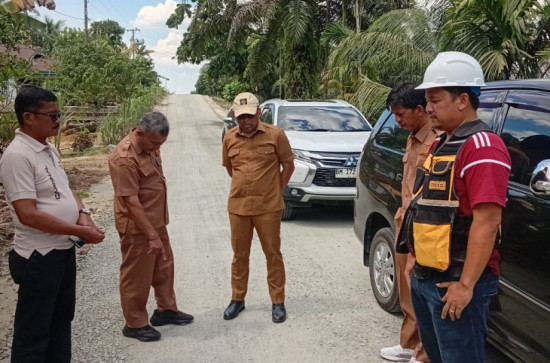(Monev) Pembangunan Jalan Lingkar Pongkai Istiqomah dan Jalan Link Koto Tuo Kabupaten Kampar