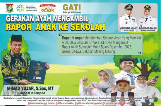 Gerakan Ayah Mengambil Rapor Anak ke Sekolah