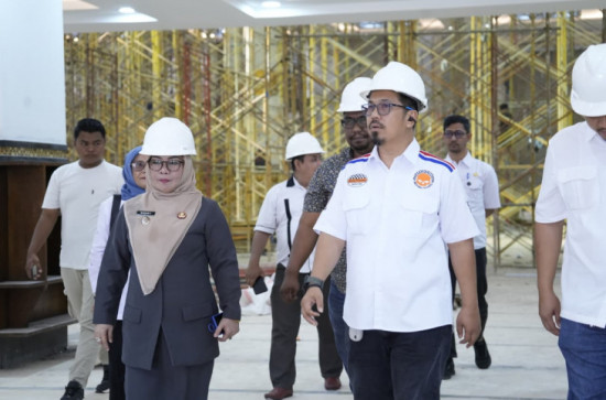 Wakil Bupati Kampar Meninjau Rehabilitasi Masjid Islamic Center Bangkinang